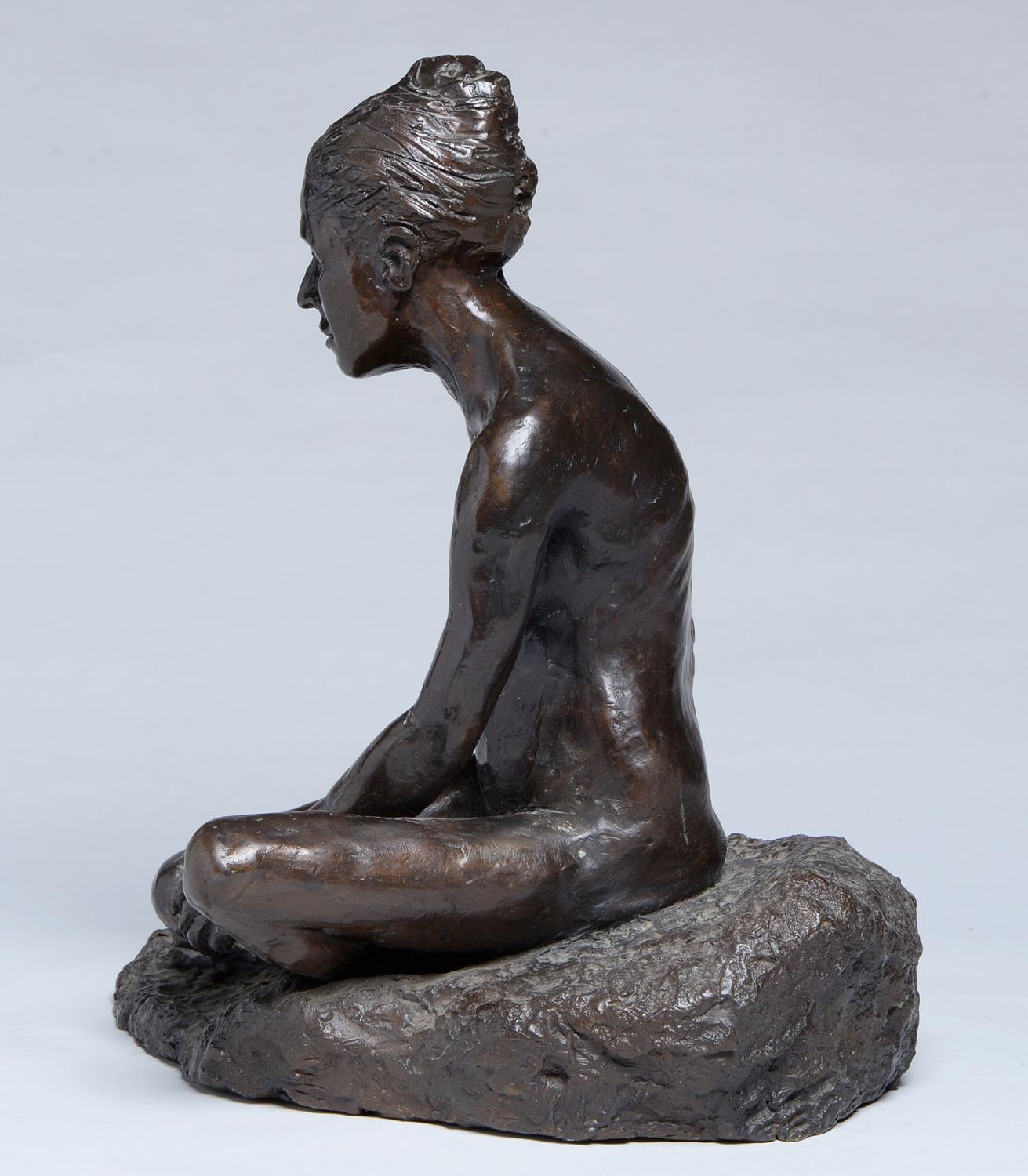 Peter James Wild (1933-2015) - Seated Female Nude, bronze, even rich brown patina, 29cm h - Image 3 of 3