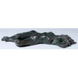 Peter James Wild (1933-2015) - Reclining Female Nude,  bronze, signed (P WILD) and dated '99, uneven