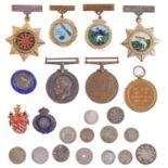 World War I pair, British War Medal and Victory Medal,  35571, Pte H W Humphrey, North'NR and