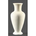 A South East Asian cream glazed porcelain vase, 20th c, 27cm h Glaze blemish on foot