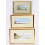 Chloe Talbot-Kelly (1927) - Landscapes, three,  all signed or signed with initials, watercolours,