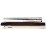 Angling. A Sage Graphite III 13ft 6" (6 7/8ozs) four-piece fly rod, in cloth pouch and maker's