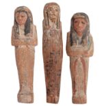 Antiquities. An ancient Egyptian softwood ushabti, probably late period, c. 664-c. 332 BC, inscribed