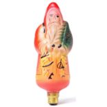 An unusual Edison Santa Claus novelty figural 50 watt light bulb, 1930s in the original card box