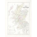 Scotland Historical Maps Series - No 6 Scotland in the eighteenth century, double page engraving