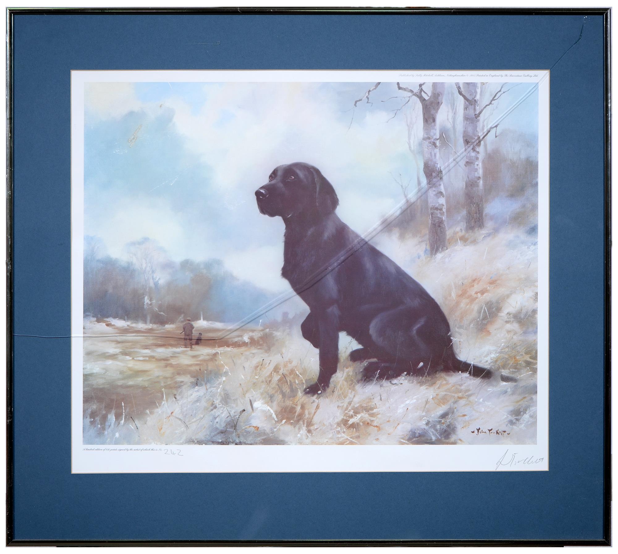 Pictures and Prints. Holloway, 20th c - Tara, portrait of a Labrador, signed and titled, pastel, - Image 5 of 9