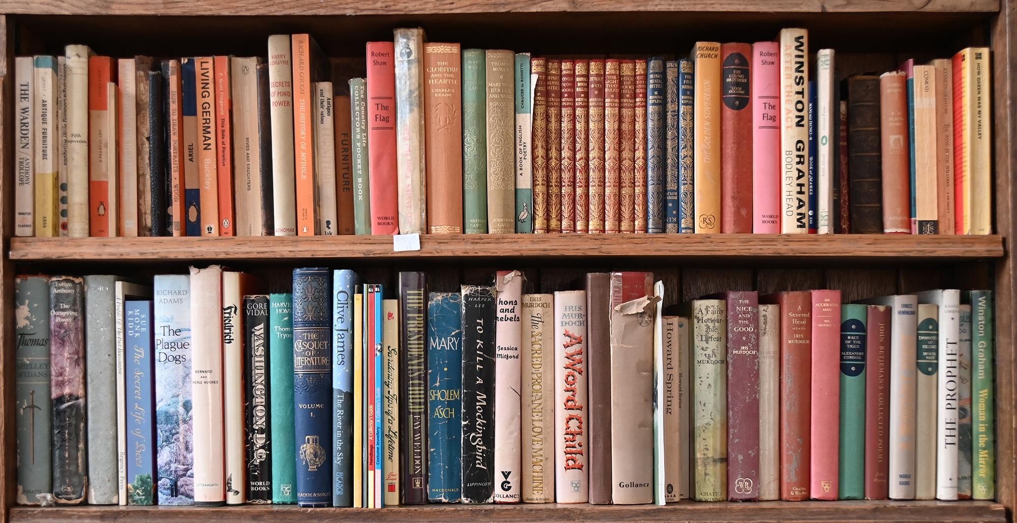 Books. 18 shelves of general stock, including Anon, Village Rhymes, London: R.B. Seeley & W. - Image 9 of 9