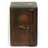 A safe, Samuel Withers & Co, Ltd, West Bromwich, early 20th c, with brass handle and key, 56cm h; 37