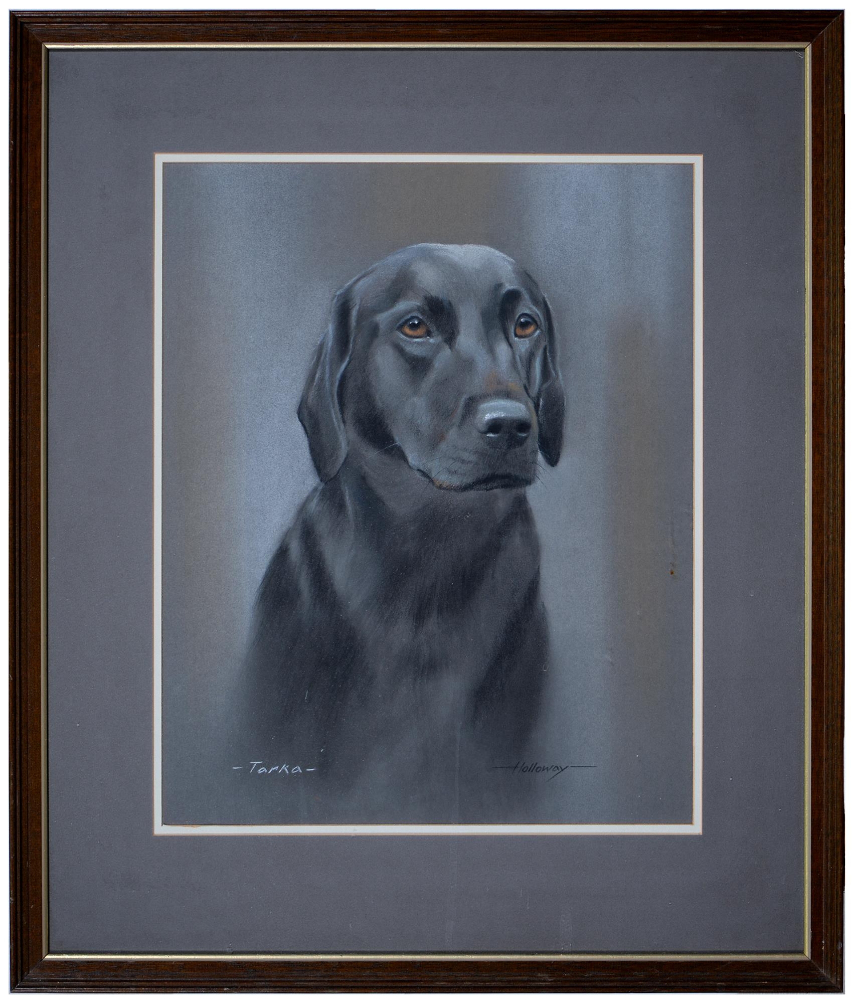 Pictures and Prints. Holloway, 20th c - Tara, portrait of a Labrador, signed and titled, pastel, - Image 8 of 9