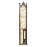 A Fitzroy barometer, 20th c, in mahogany stained case, 107cm h