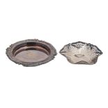 A George V silver muffin dish, with gadrooned rim, 17cm diam, by The Goldsmiths & Silversmiths Co