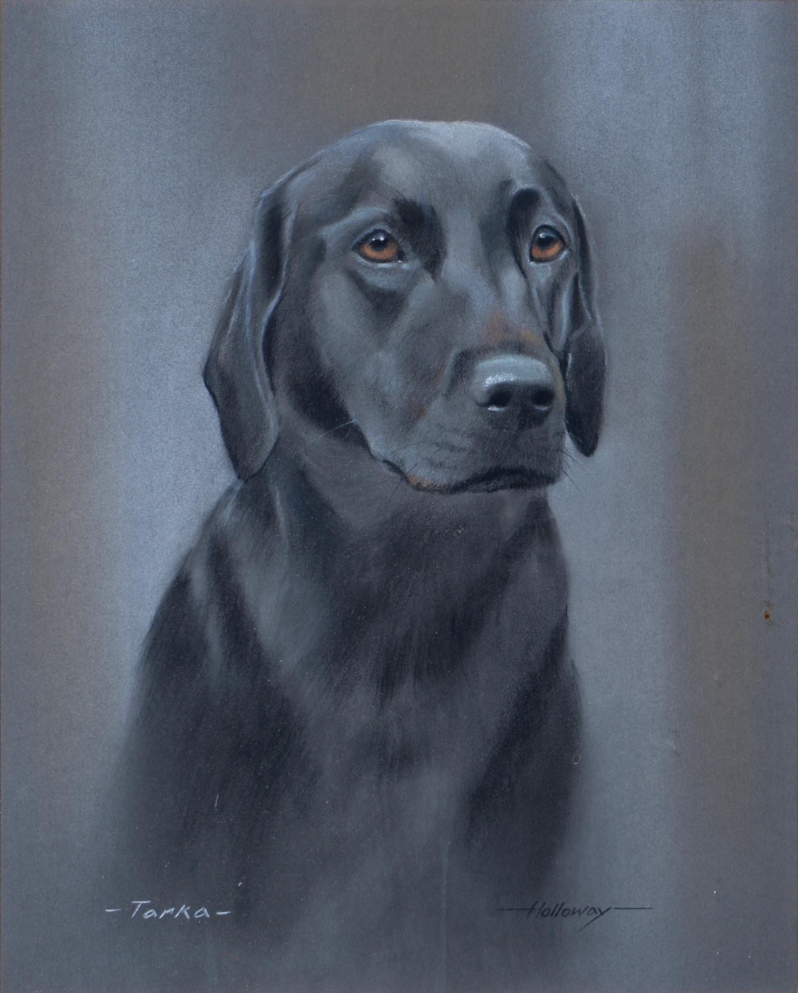 Pictures and Prints. Holloway, 20th c - Tara, portrait of a Labrador, signed and titled, pastel, - Image 7 of 9