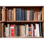 Books. 18 shelves of general stock, including Anon, Village Rhymes, London: R.B. Seeley & W.