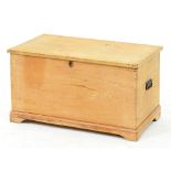 A pine blanket box, 48cm h; 46 x 84cm Good condition