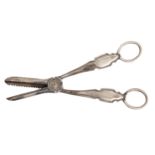 A pair of George VI silver grape shears, by Cooper Brothers & Sons Ltd, Sheffield 1938, 3ozs 8dwts