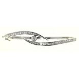 A| diamond bangle,  in 18ct white gold, 59mm (internal), London 2004, 15.5g Good condition