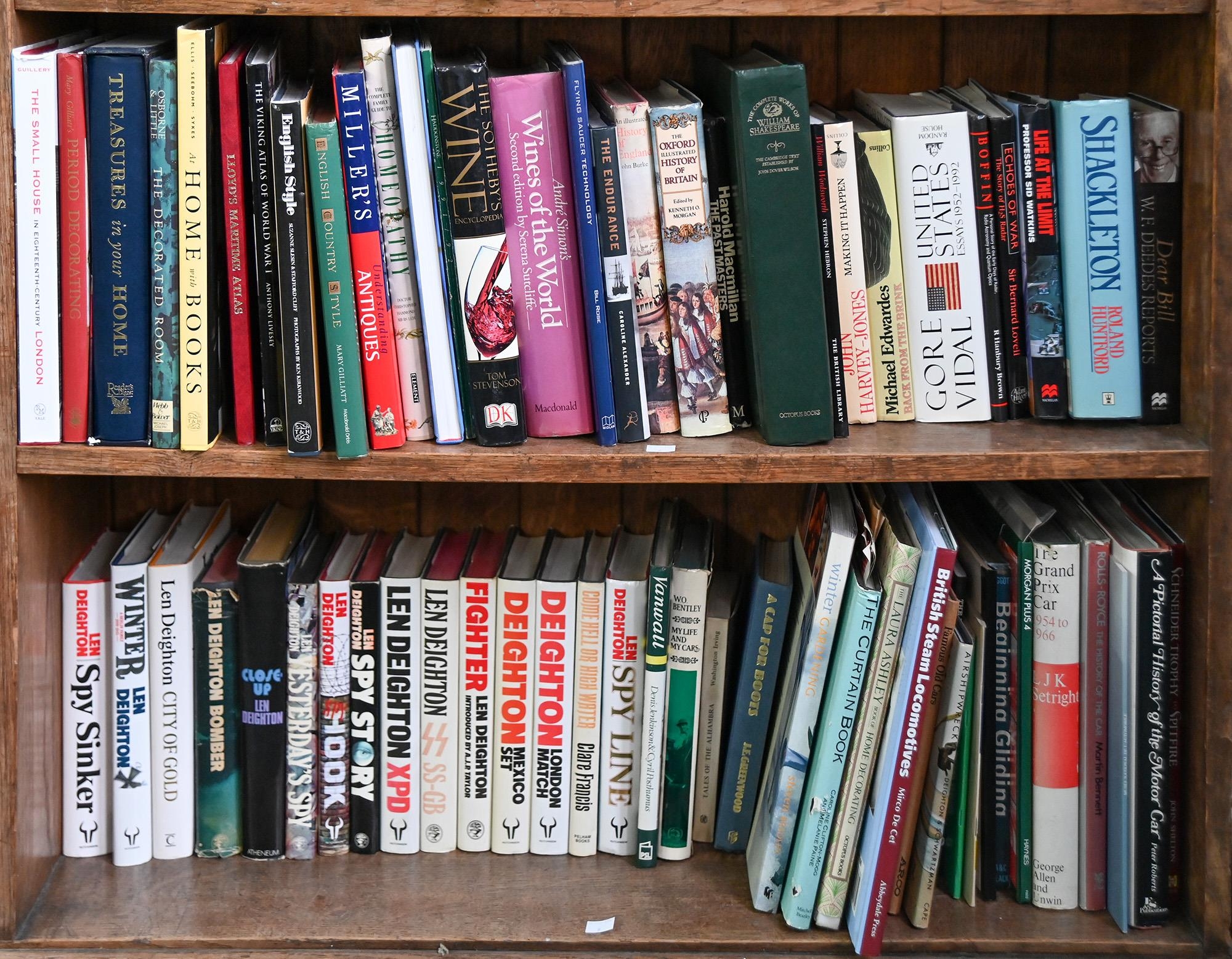 Books. 9 shelves of general stock, including Churchill's A History of English-Speaking People,