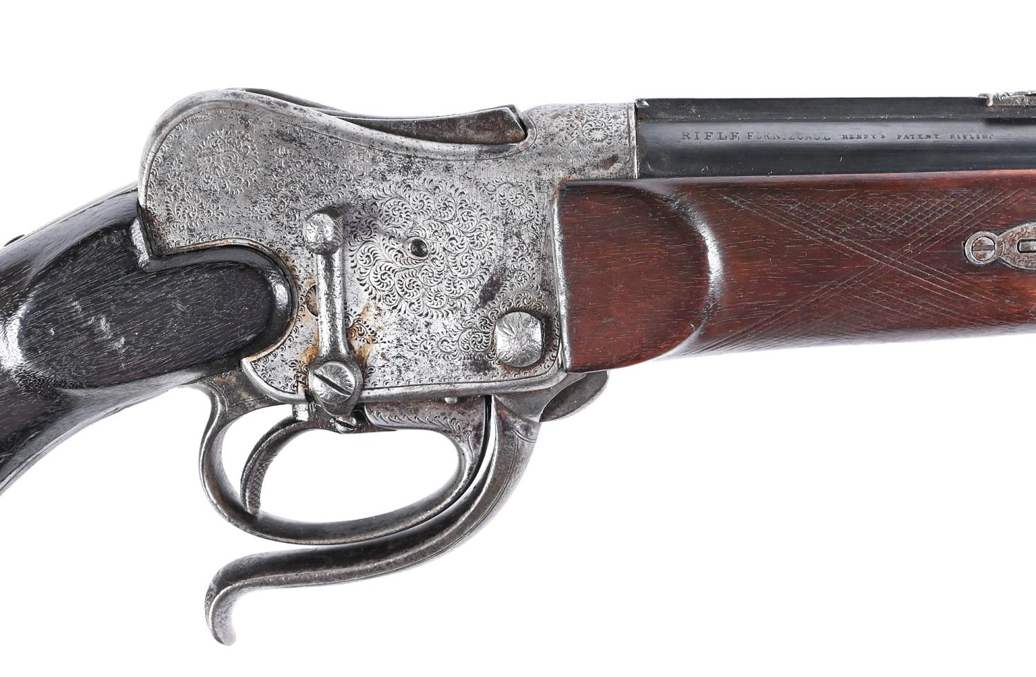 A .450 bore single shot sporting rifle, Westley Richards patent, RIFLE FOR No 2 CASE / HENRY'S - Image 4 of 6