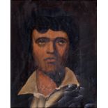 After Sir Anthony Van Dyck - Portrait Michiel Le Blon, oil on panel, 24 x 19cm and portrait of the