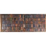 British Letterpress Printing. A case of wood type, (woodletter) first half 20th c, including 'A'