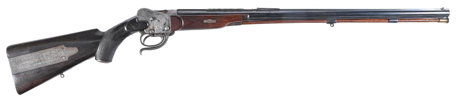 A .450 bore single shot sporting rifle, Westley Richards patent, RIFLE FOR No 2 CASE / HENRY'S
