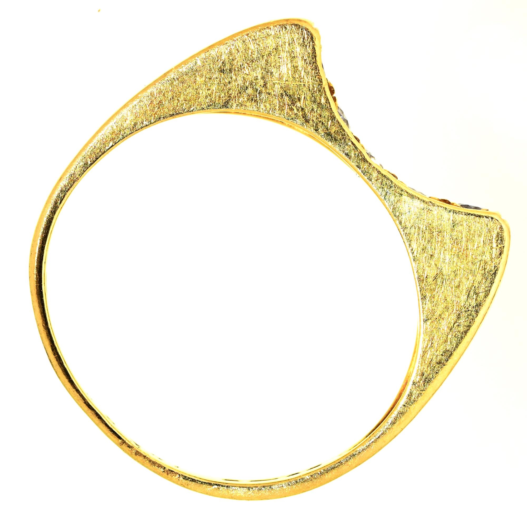 A five stone diamond ring, concave set, in 18ct gold, 3.5g, size J - Image 2 of 2