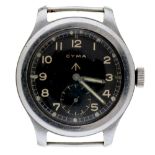 A British Military Issue Cyma wristwatch, calibre 234 movement, No 374706, case back marked Broad