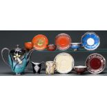 Four Rosenthal, Hutschenreuther and Lenox silver decorative porcelain tea and coffee cups and