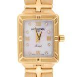 A Raymond Weil 18ct gold lady's wristwatch, Parsifal, Ref 10290-G-00995, quartz movement, the