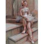 Mary Beresford Williams (1931 - ) - The Ballerina, monogrammed in pencil, further inscribed to