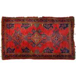 Four rugs and mats, Turkey rug 128 x 210cm Generally good, although dusty / dirty from storage