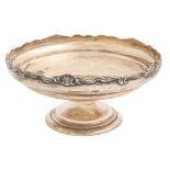 A George V silver fruit stand, 20cm diam, by Adie Brothers Ltd, Birmingham 1926, 9ozs 10dwts Wear