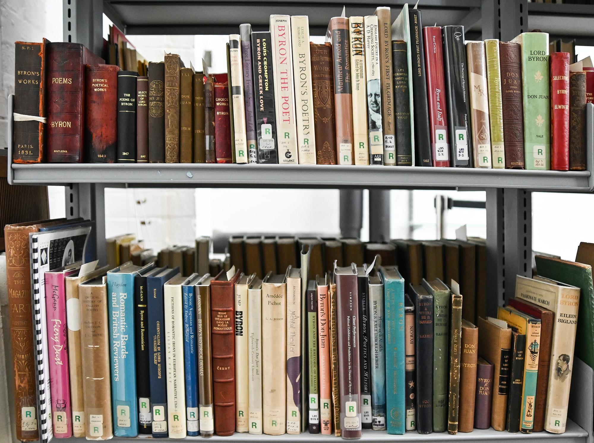 Books. 15 shelves of 19th century and later ex-library stock, including Lord Byron and the other - Image 8 of 9