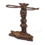 A Victorian cast iron stick stand,