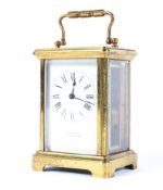 An early 20th century brass carriage clock by H. Greaves (Birmingham)