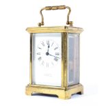 An early 20th century brass carriage clock by H. Greaves (Birmingham)