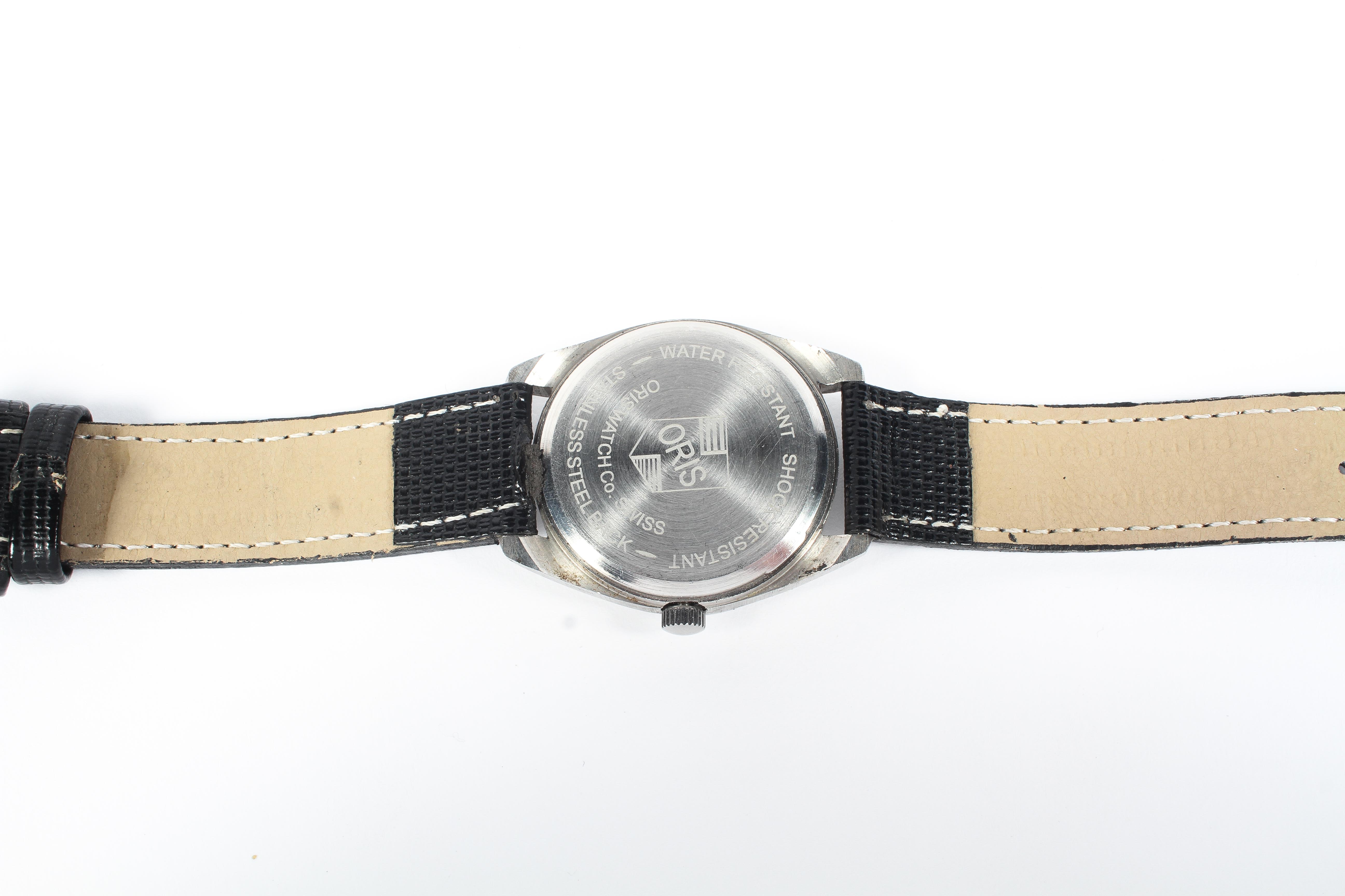 A vintage gentleman's manual wind Oris stopwatch wristwatch, - Image 4 of 6