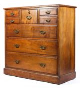 A Victorian mahogany chest of drawers,