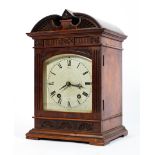 A late 19th century mahogany cased bracket clock by Dent of London,