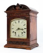 A late 19th century mahogany cased bracket clock by Dent of London,