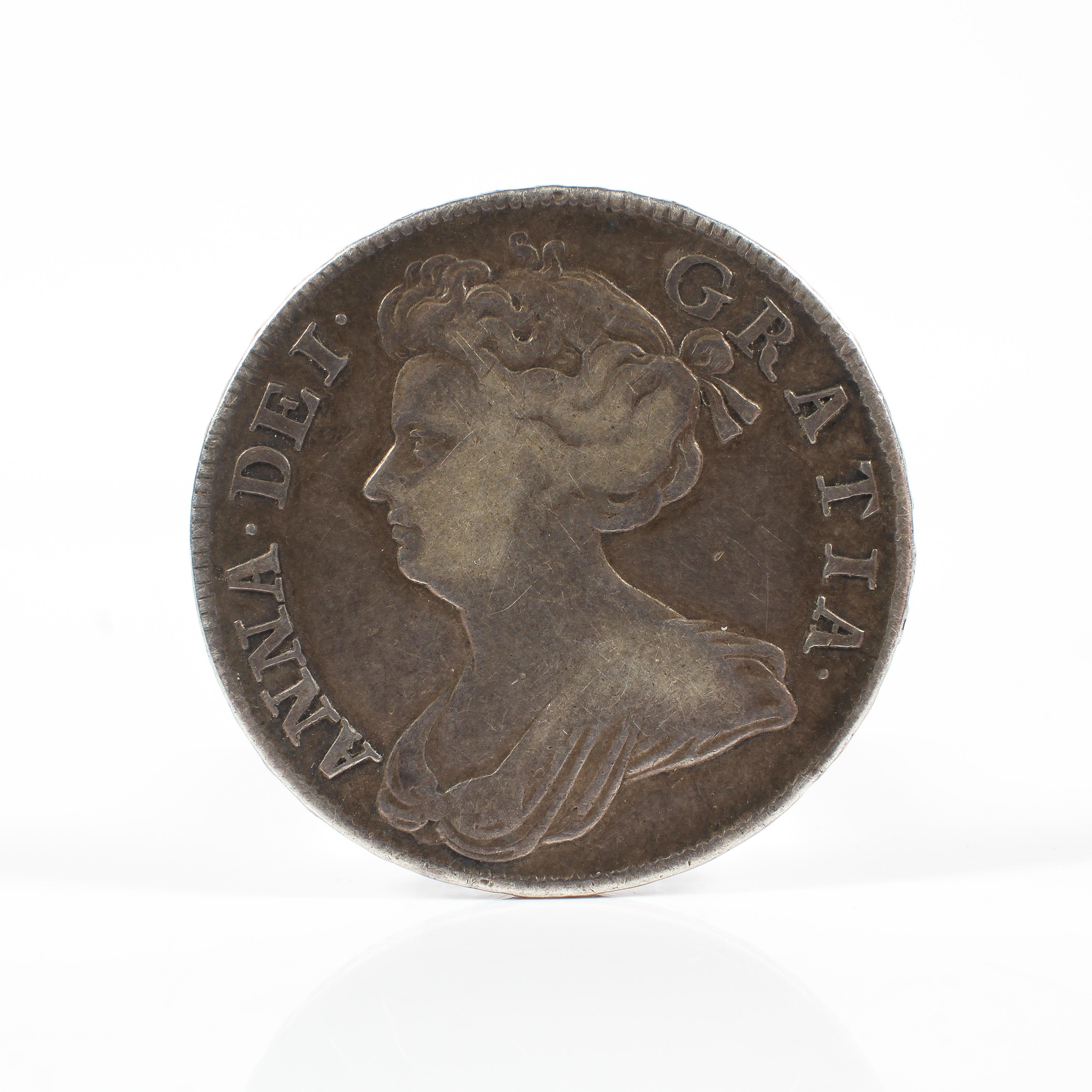 An 18th century Queen Anne half Crown, - Image 2 of 2