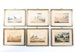 A set of six Victorian sporting prints,