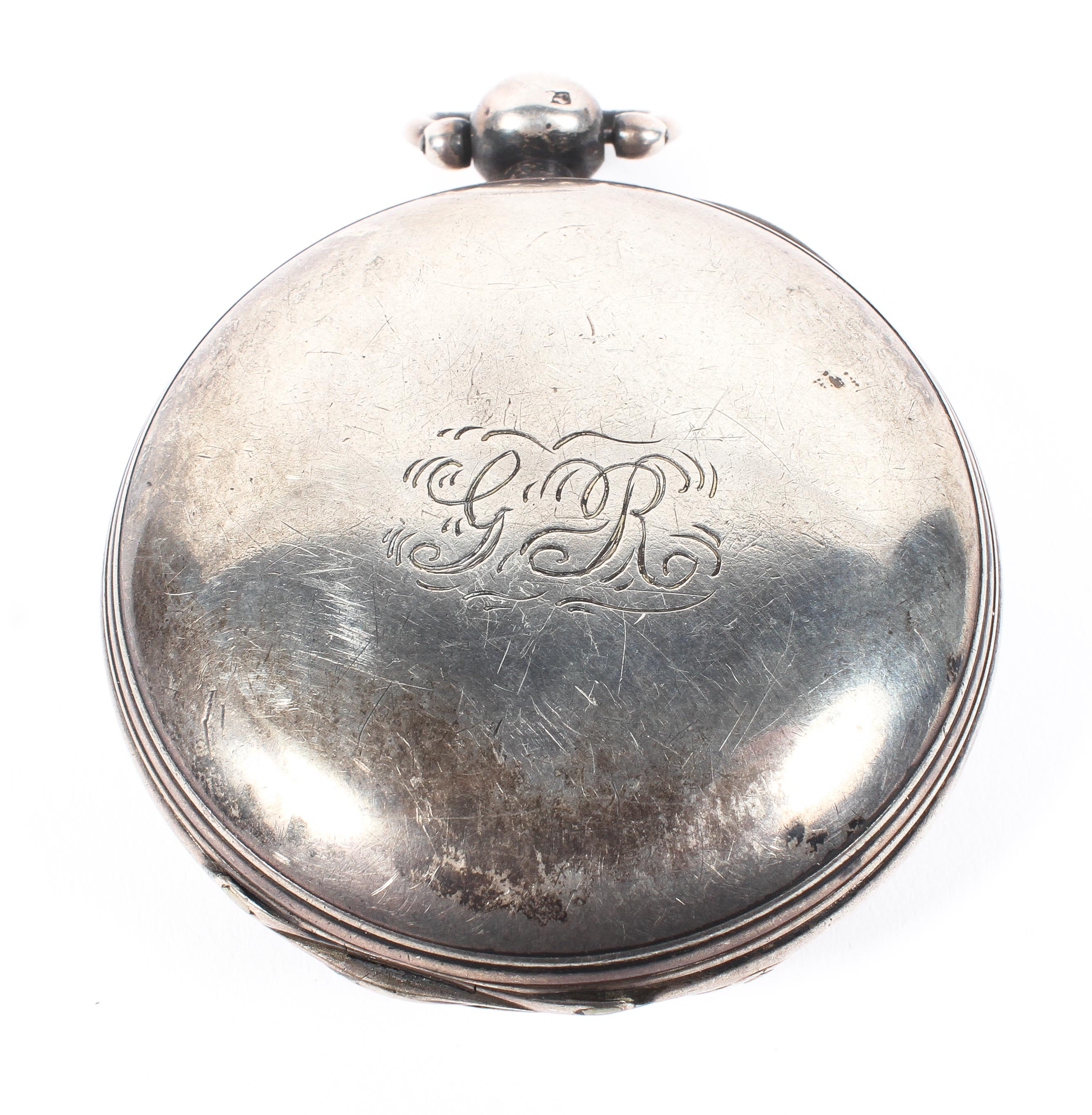 A late Georgian silver cased full hunter pocket watch, hallmarked London 1837 by Samuel Brooks, - Image 2 of 4
