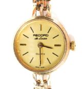 A ladies' 9ct gold Record de lux cocktail watch,