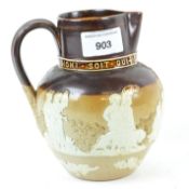 A Doulton stoneware jug commemorating Queen Victoria's Golden Jubilee,