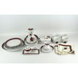 A retro Furstenberg Germany part dinner service