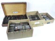 Large collection of vintage magic lantern slides, to include the Holy Land and America,