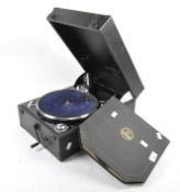 A vintage Columbia Viva-Tonal Grafonola No. 202 portable table top gramophone