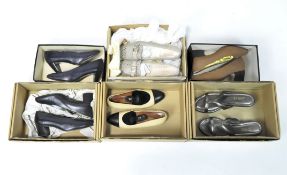 Six pairs of ladies designer shoes,
