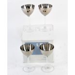 A set of LSA International liqueur glasses,